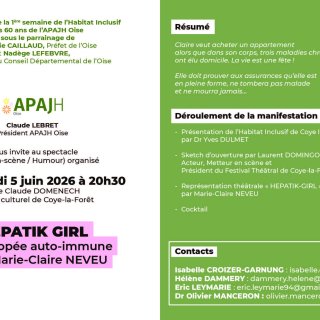 HEPATIK GIRL à Coye-la-Forêt : humour et habitat inclusif avec l’APAJH Oise
