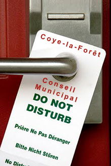 Comptant sur votre absence