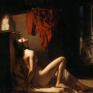 Jérôme-Martin Langlois (1779-1838), Cassandre implorant la vengeance de Minerve contre Ajax, 1810, huile sur toile, Musée des Beaux-Arts de Chambéry.