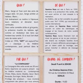 Senlis fait son théâtre avec "Art"