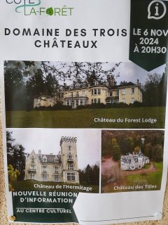Trois châteaux : réunion publique du 6 novembre 2024