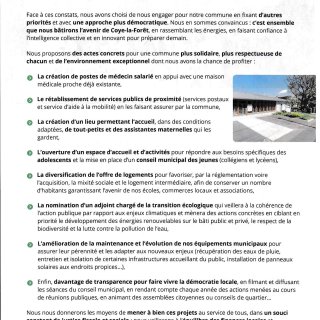 UN ENGAGEMENT COLLECTIF POUR UNE AUTRE VISION