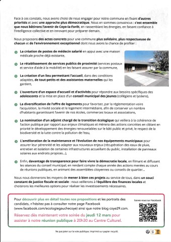 UN ENGAGEMENT COLLECTIF POUR UNE AUTRE VISION