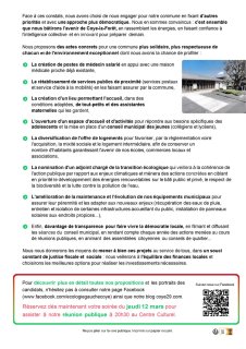 UN ENGAGEMENT COLLECTIF POUR UNE AUTRE VISION