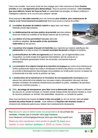 UN ENGAGEMENT COLLECTIF POUR UNE AUTRE VISION