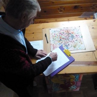 Jean-Marie Delzenne dans son atelier