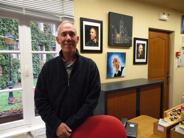 Paul Audibert expose à la bibliothèque