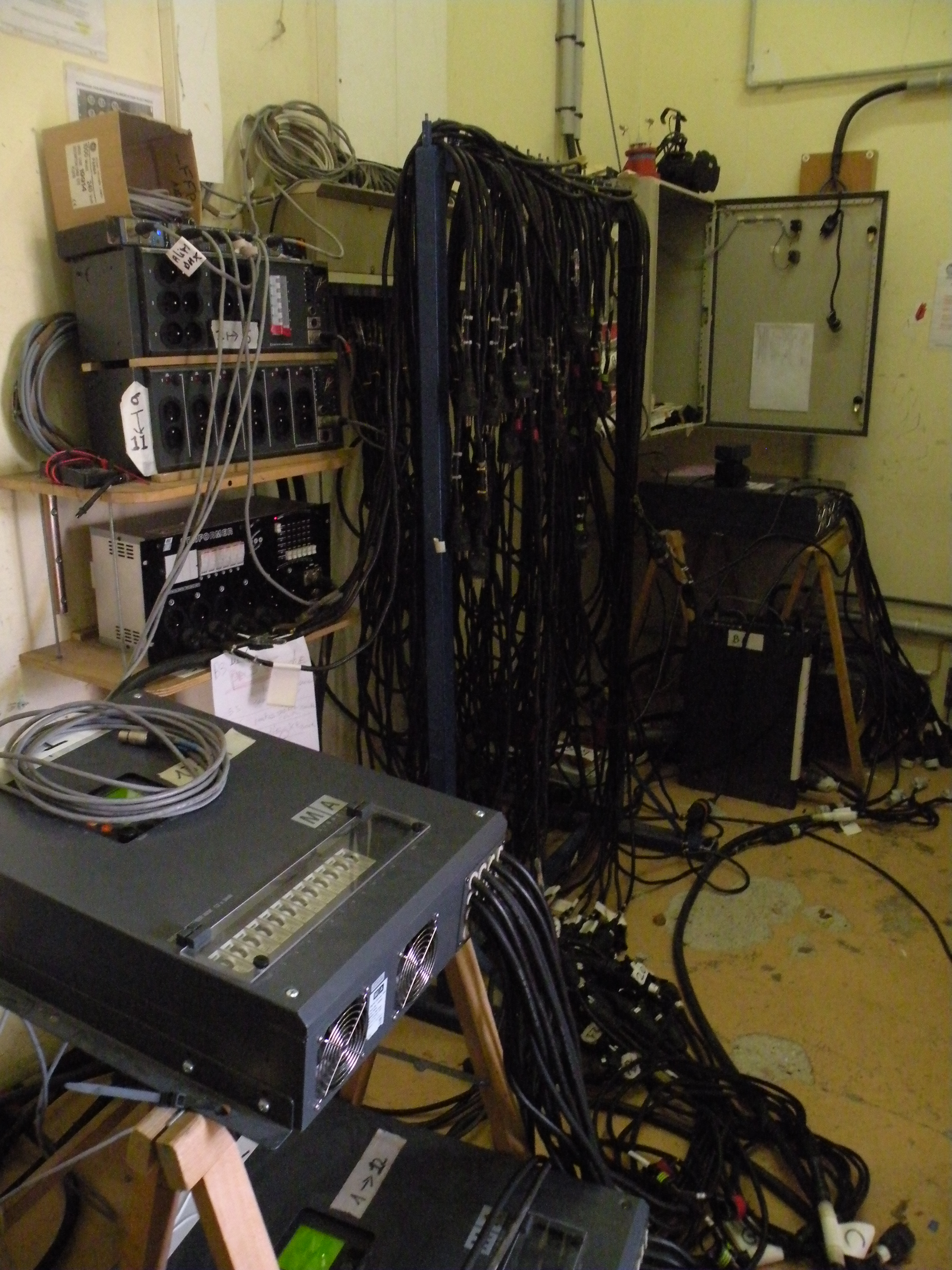 Les techniciens de la régie