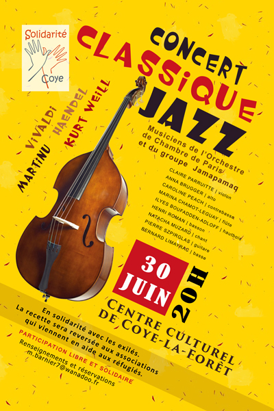 Concert classique jazz Solidarité-Coye