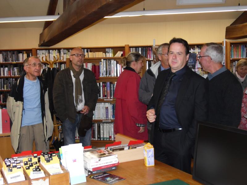 Paul Audibert expose à la bibliothèque