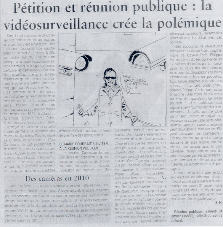 Pétition et réunion publique : la vidéosurveillance crée la polémique