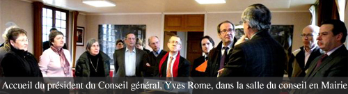 Visite officielle du Président du Conseil général à Coye-la-Forêt